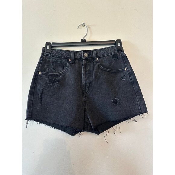 Wild Fable Women's Super High-Rise Cutoff Distressed Shorts Black 4 NWT - Picture 2 of 4